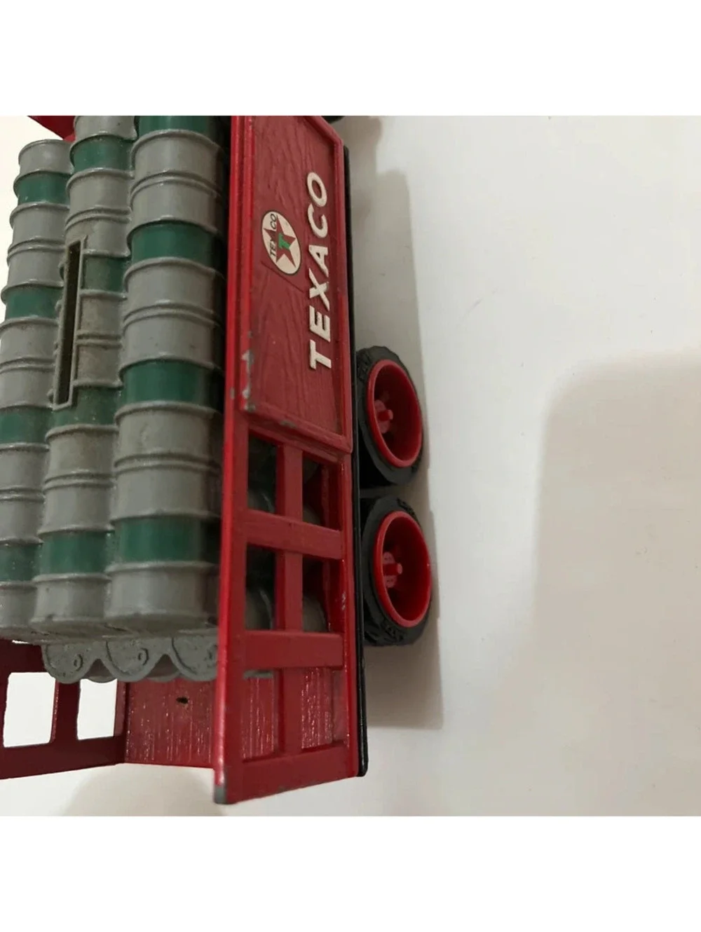 Vintage Cast Metal Texaco Stake Truck coin Bank
